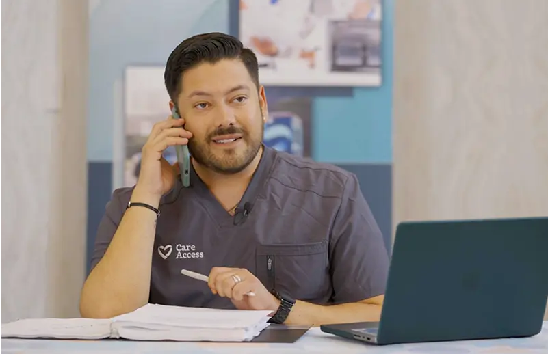 Trial Access Partner engaging with patients